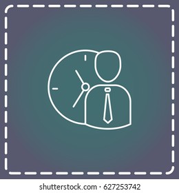 Line icon-   time management