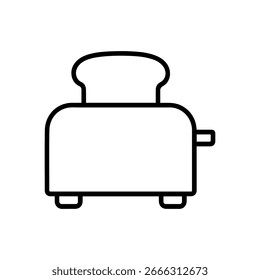 Line icon toaster vector on white background
Vector line icon on white background
