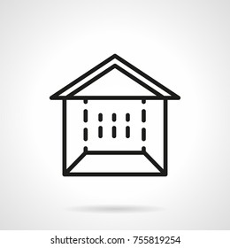 Line icon trade marquee