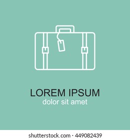 Line icon- travel  bag