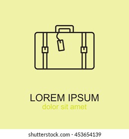Line icon- travel  bag