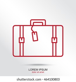 Line icon- travel  bag
