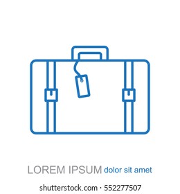 Line icon- travel  bag