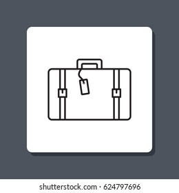 Line icon- travel  bag