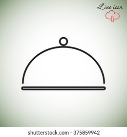 Line icon- tray