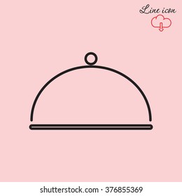 Line icon- tray