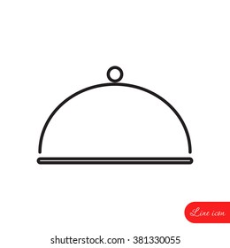 Line icon- tray