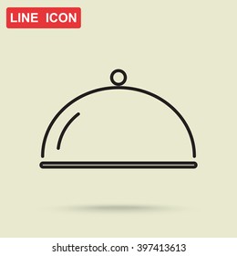 Line icon- tray