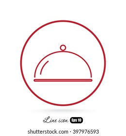 Line icon- tray