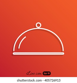 Line icon- tray