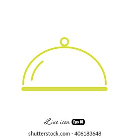 Line icon- tray