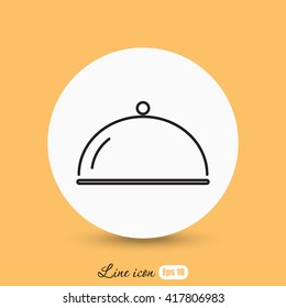 Line icon- tray