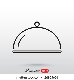 Line icon- tray