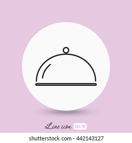 Line icon- tray
