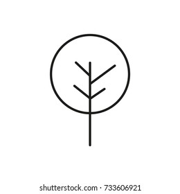 Line icon. Tree