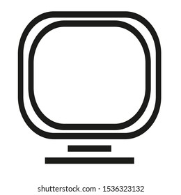 Line icon tv on a white background