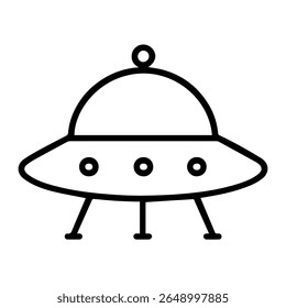 line icon ufo on white background vector
Vector icon on white background
