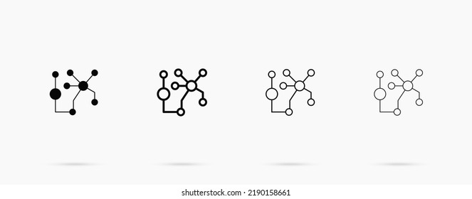 Line icon for UI and web. Digital vector icon
