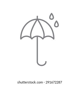 line icon umbrella