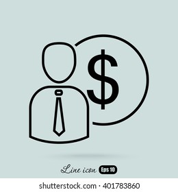Line icon- value