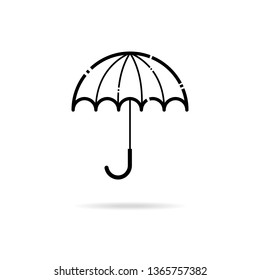 ๊๊Umbrella line icon. Vector illustration isolated design.