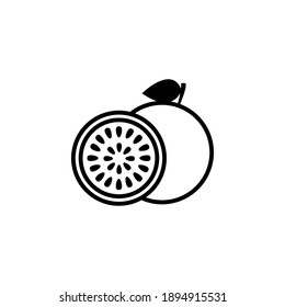 line icon vector. Outline fruit, line icon, vector illustration, isolated.  flat vector simple element illustration from editable fruit.