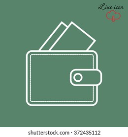 Line icon- wallet