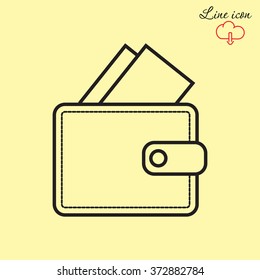 Line icon- wallet