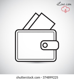 Line icon- wallet