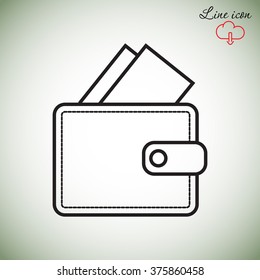 Line icon- wallet