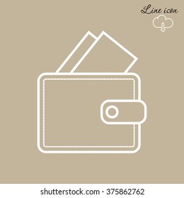 Line icon- wallet