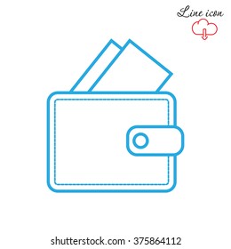 Line icon- wallet