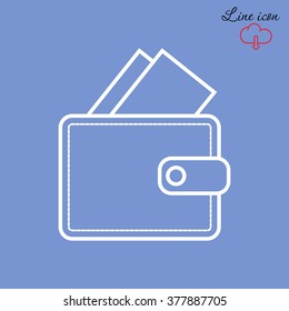 Line icon- wallet