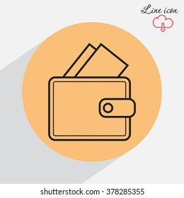 Line icon- wallet
