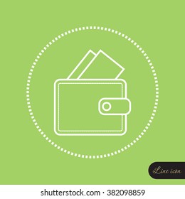 Line icon- wallet