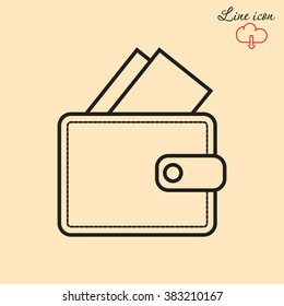 Line icon- wallet