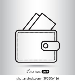 Line icon- wallet