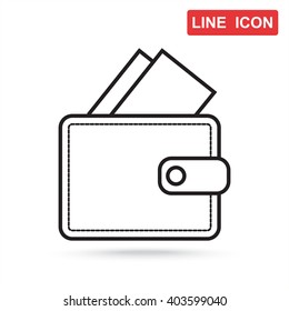Line icon- wallet