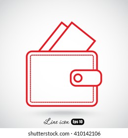 Line icon- wallet