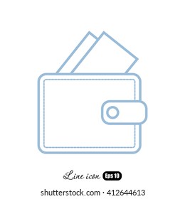 Line icon- wallet