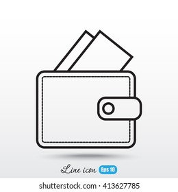 Line icon- wallet