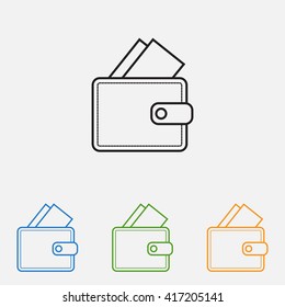 Line icon- wallet