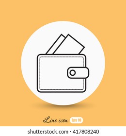 Line icon- wallet