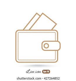 Line icon- wallet