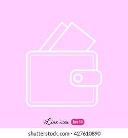 Line icon- wallet