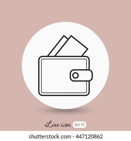 Line icon- wallet