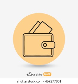 Line icon- wallet