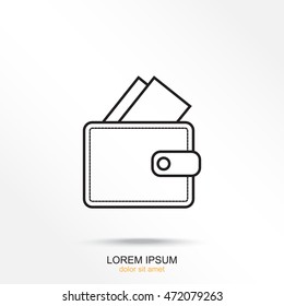 Line icon- wallet