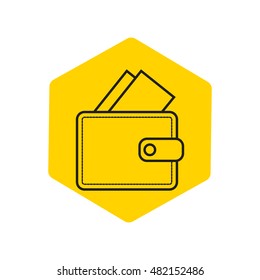 Line icon- wallet
