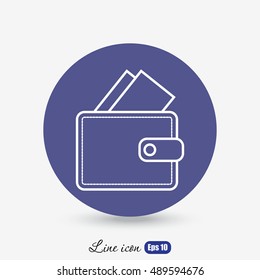 Line icon- wallet